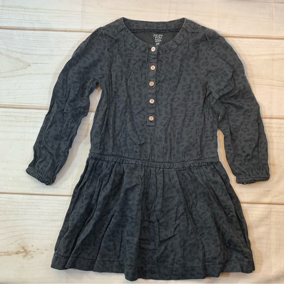 Just One You Navy Animal Print Long Sleeve Dress Size 3T - Picture 1 of 3